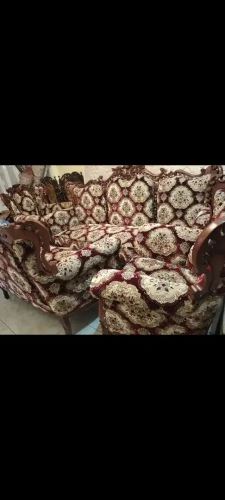 kursi tamu jati Jepara asli 7 person