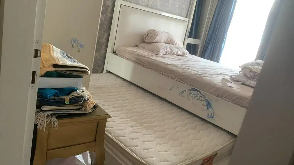 Rangka Tempat Tidur Tarik/Trundle 160 × 200 & 120 × 200 cm