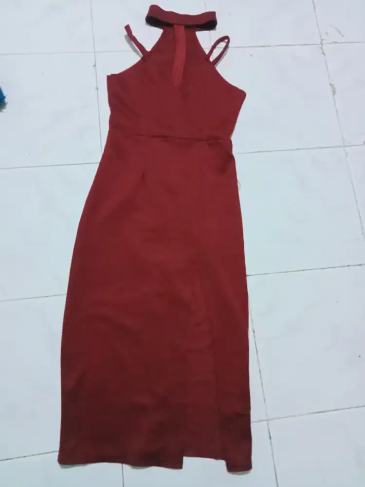 dress pesta bahan wedges Premium tebal bodycon bagus banget di badan