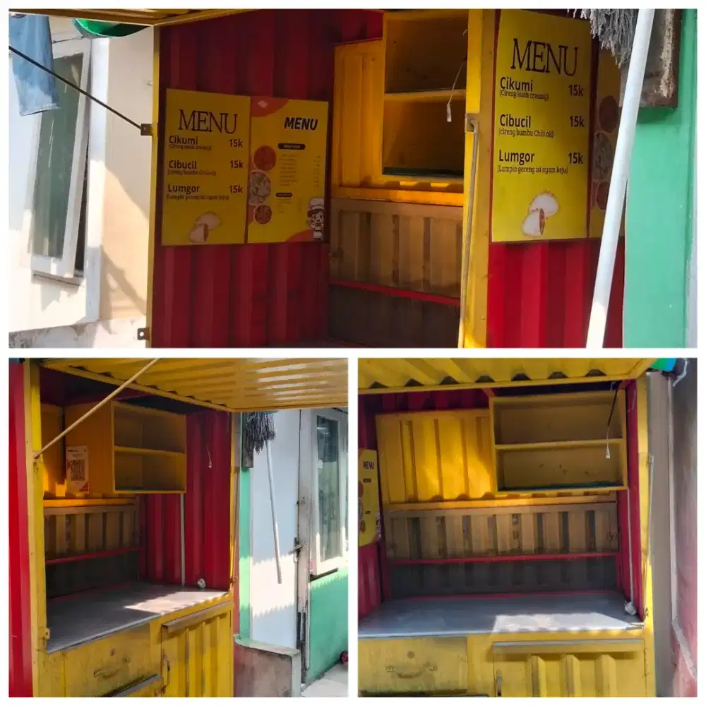 Booth container