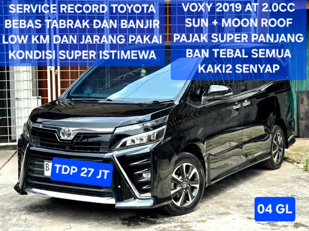 Toyota Voxy AT 2019 Automatic Hitam Model 2018 Black 2020