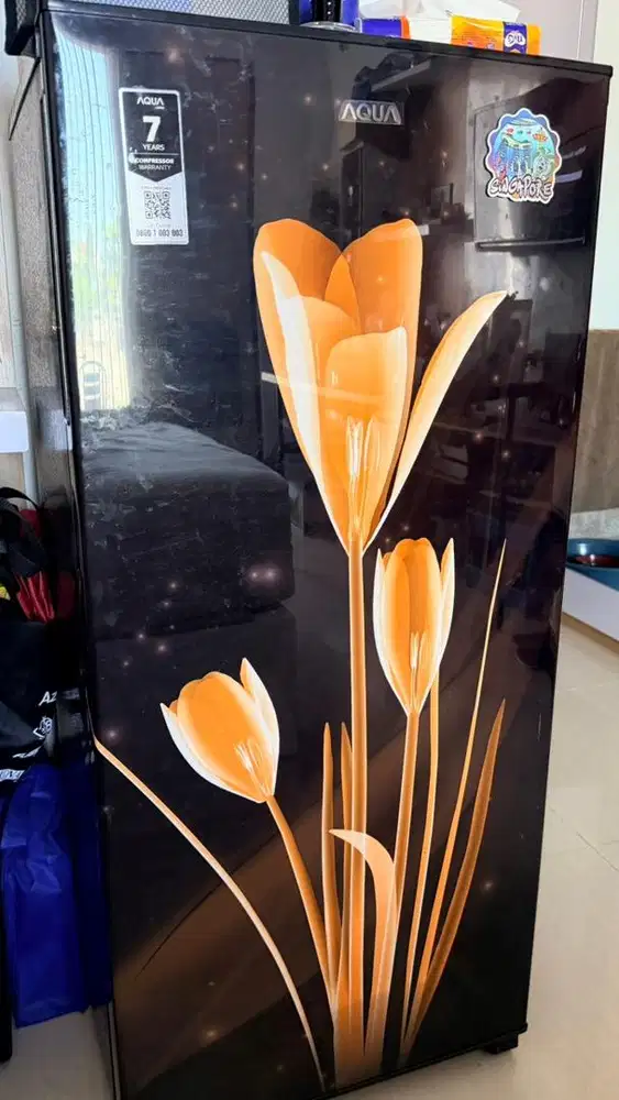 Dijual cepat kulkas aqua 1 pintu tahun 2023