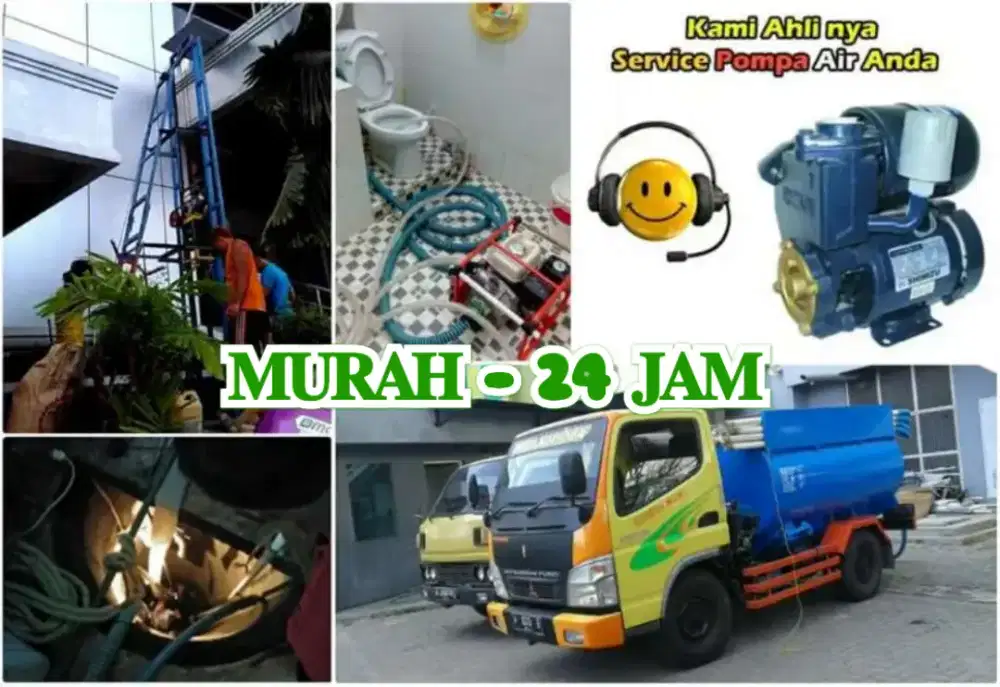 Jasa/ tukang service servis pompa air Sumur bor gali suntik sedot wc