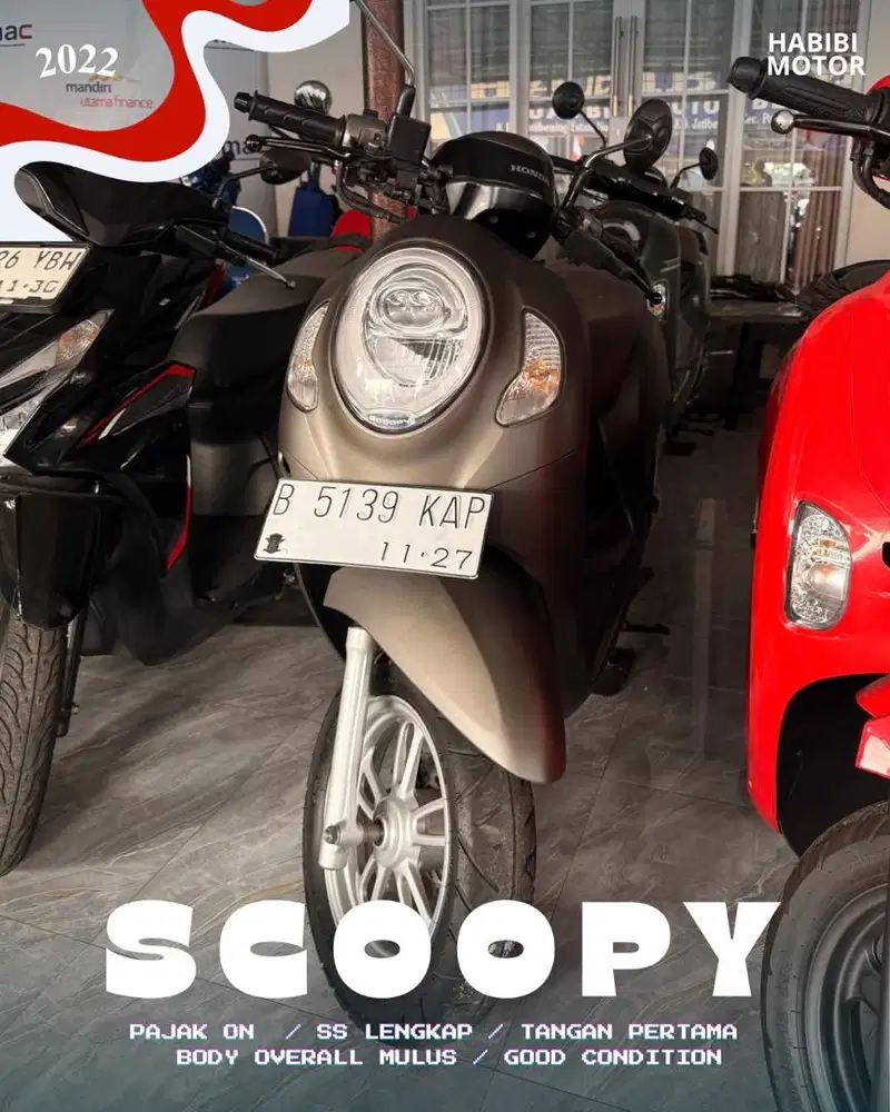 HONDA SCOOPY 2022 KEYLESS CASH KREDIT TRADE IN SPAYLATTER BERKUALITAS