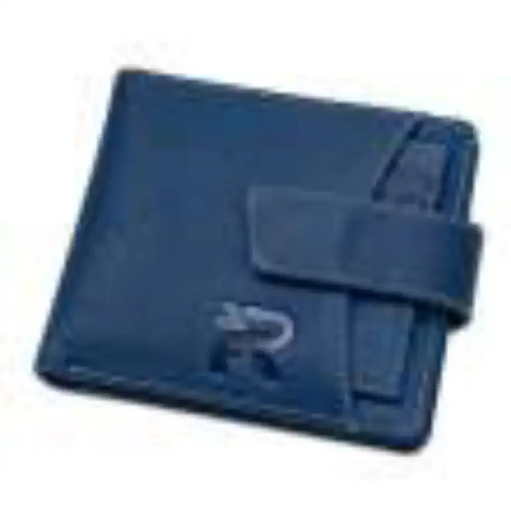 Dompet Pria Kulit Sapi Asli Navy Blue + Extra Card Holder (Bisa COD)