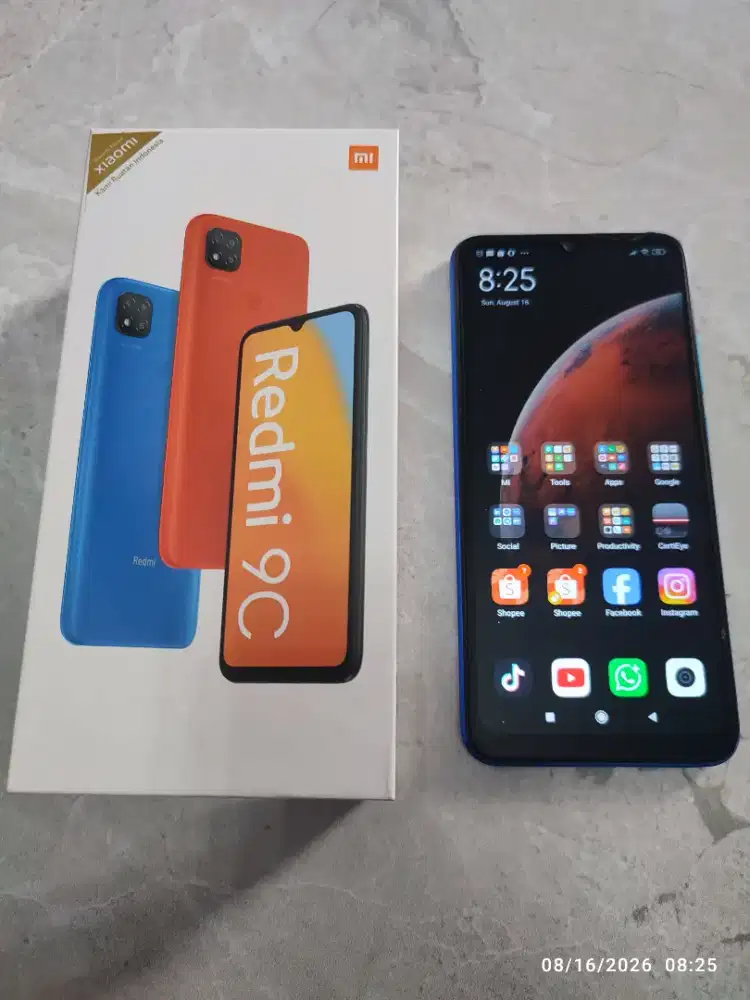 JUAL HP XIAOMI REDMI 9C 4/64GB SECOND ORIGINAL EX GARANSI