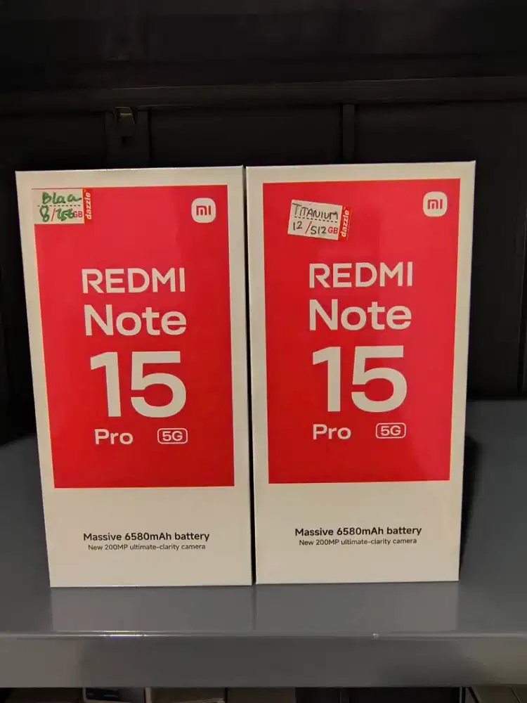 REDMI NOTE 15 PRO 5G Baru Segel Garansi Resmi