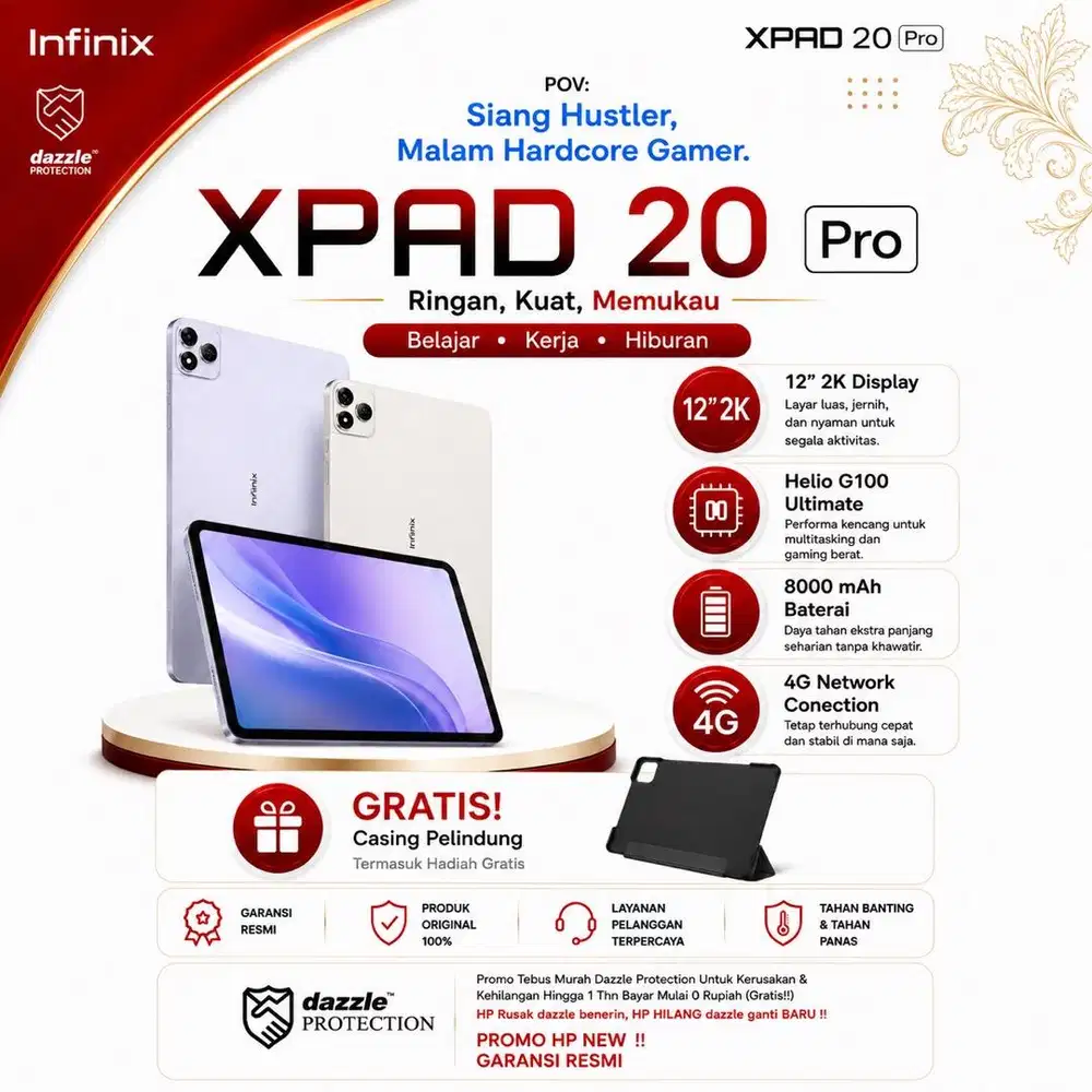READY INFINIX XPAD 20 PRO 8/256