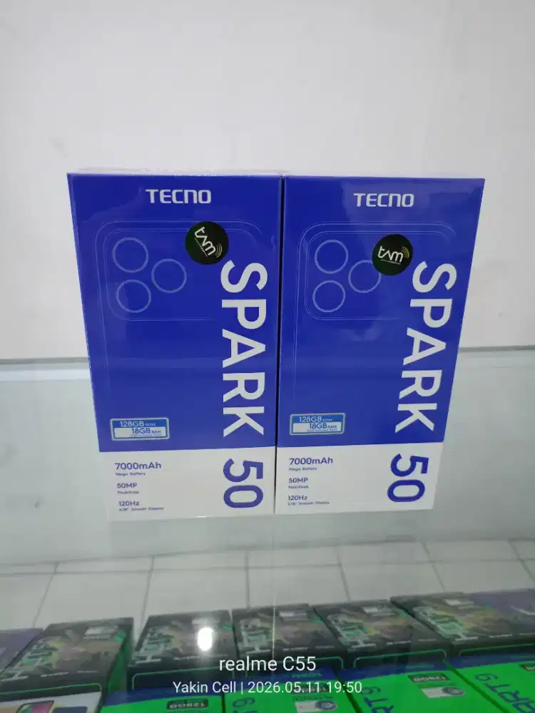 Tecno Spark 50 4+8/128 GB Camera 50 MP Batre 7000 mAh Garansi Resmi