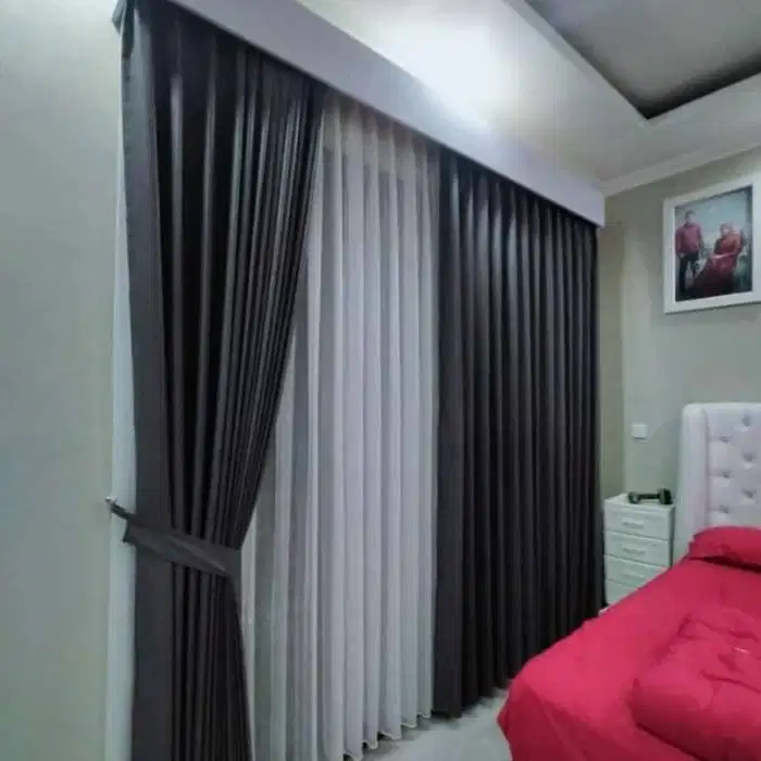 Menerima Pemasangan Gorden Wallpaper Dinding 3D Gordyn Hordeng Korden