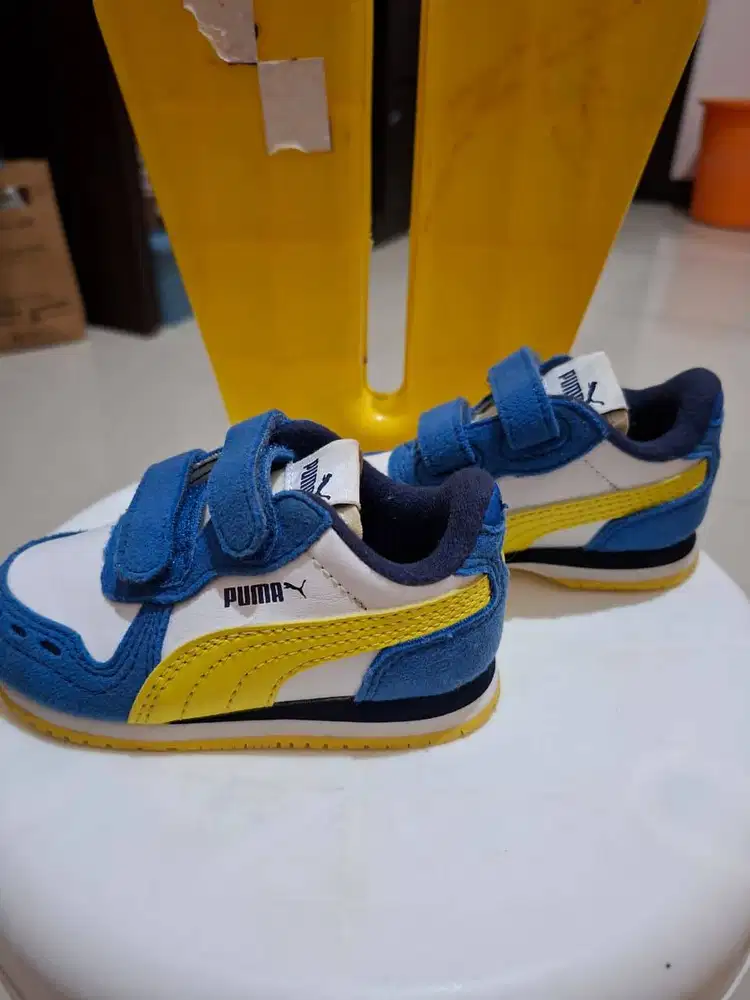 Sepatu Anak Original Puma Cabana Racer SL V Inf Blue Yellow White