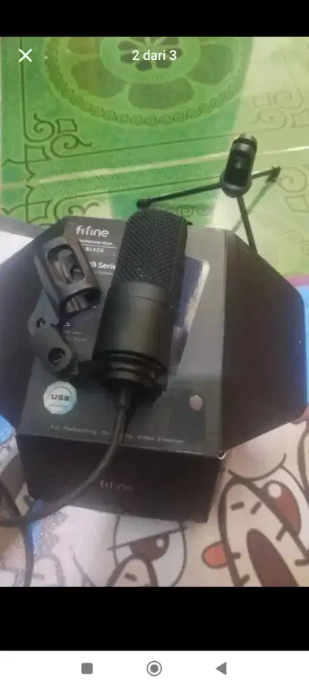 BEKAS LIKE NEW] Microphone USB Fifine K669B Fullset Mulus