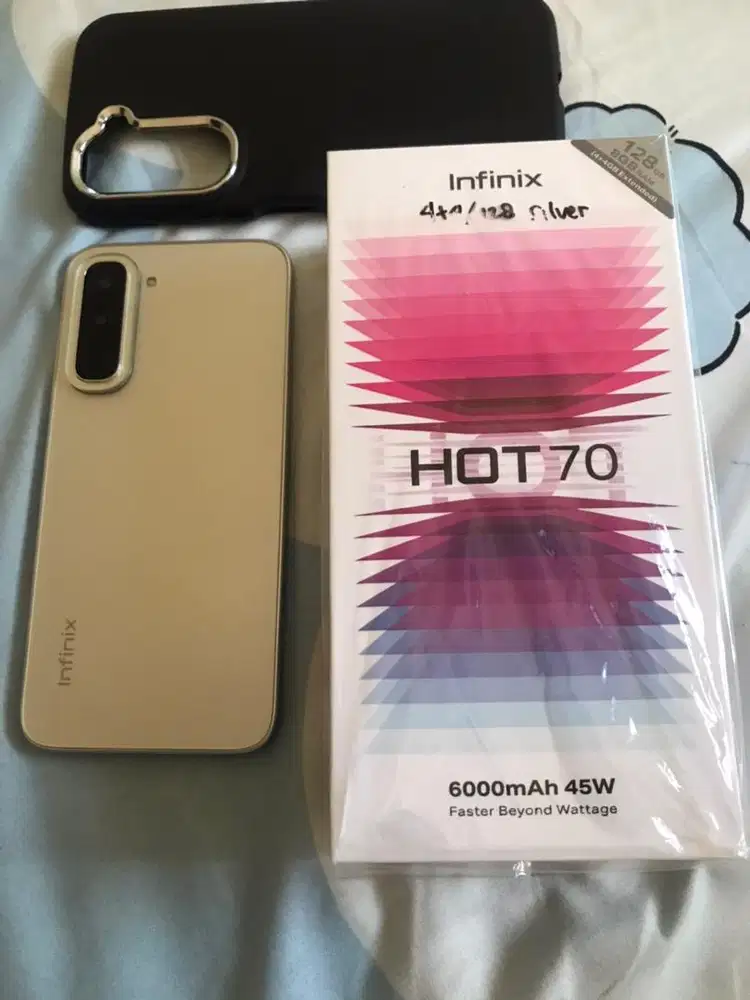 infinix hot 70 4/128 GB baru 2 minggu