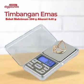 Timbangan Emas Digital Mini 5 Units 0.01g 200g