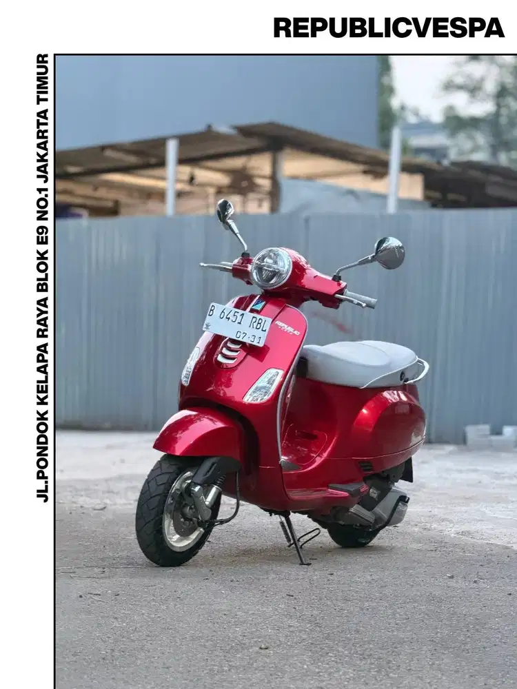 TERMURAH PIAGGIO VESPA LX150 IGET NEW TAHUN 2025 WARNA RED SCARLATTO
