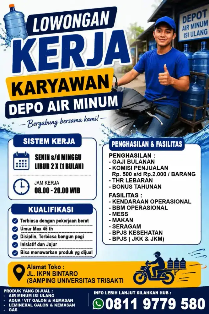 Lowongan anter galon