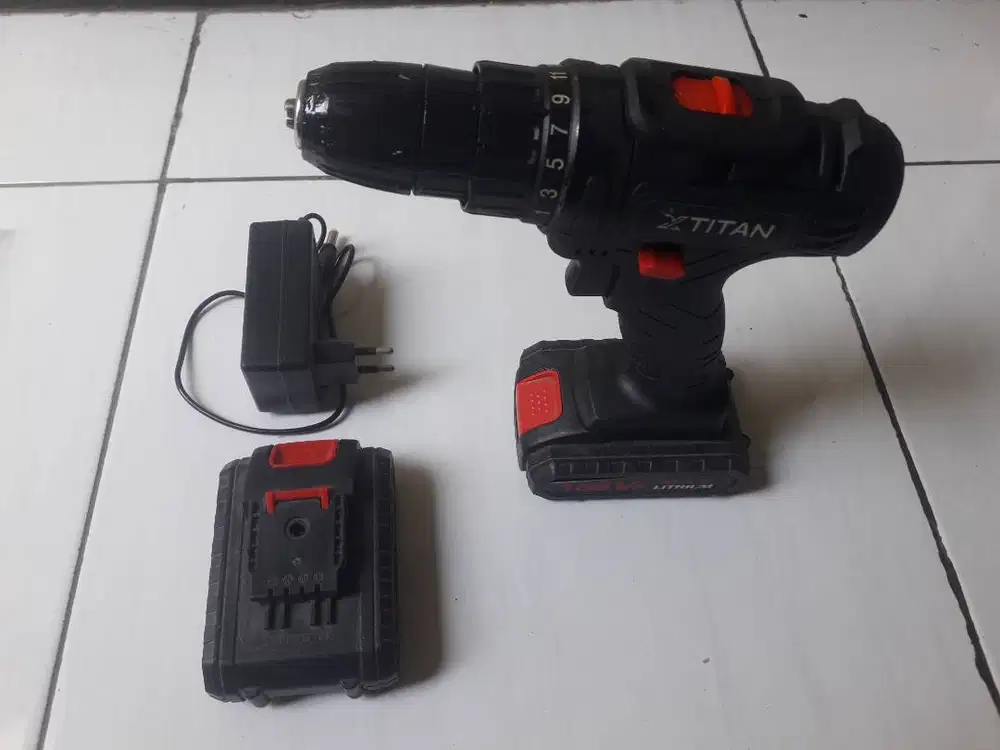Bor Baterai Bor Listrik Bor Tanpa Kabel Set Lengkap Mata Bor Cordless