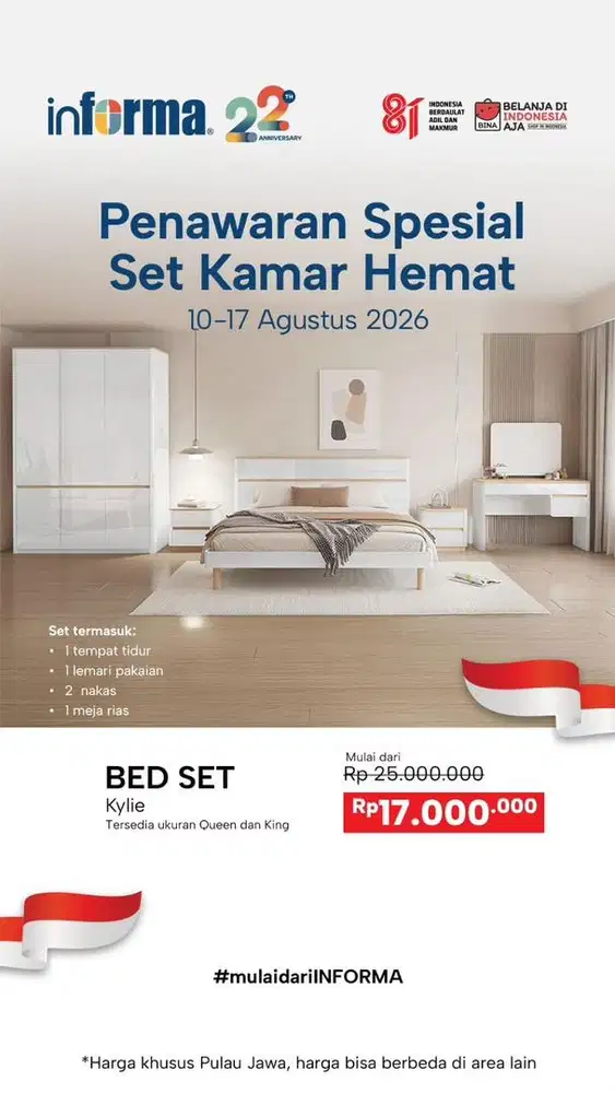 Set tempat tidur informa