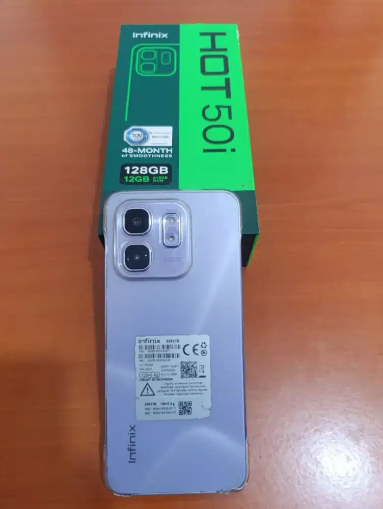 SECOND INFINIX HOT 50I 6/128 FULLSET LENGKAP NOMINUS GARANSI TOKO