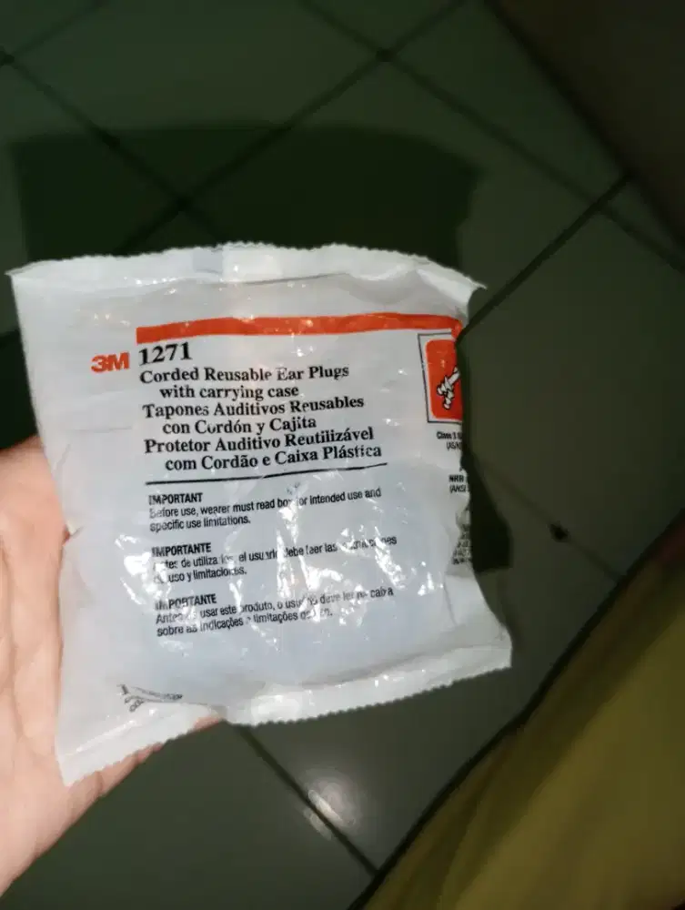 3M 1271 Corded Reusable Ear Plugs