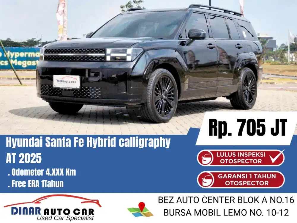 (4Rb) Santa Fe HEV Calligraphy 2025 Warenty Service On *Dinar auto*