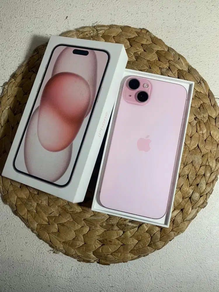 Iphone 15 Plus 256gb Pink IBOX Mulus Normal Malang Batu