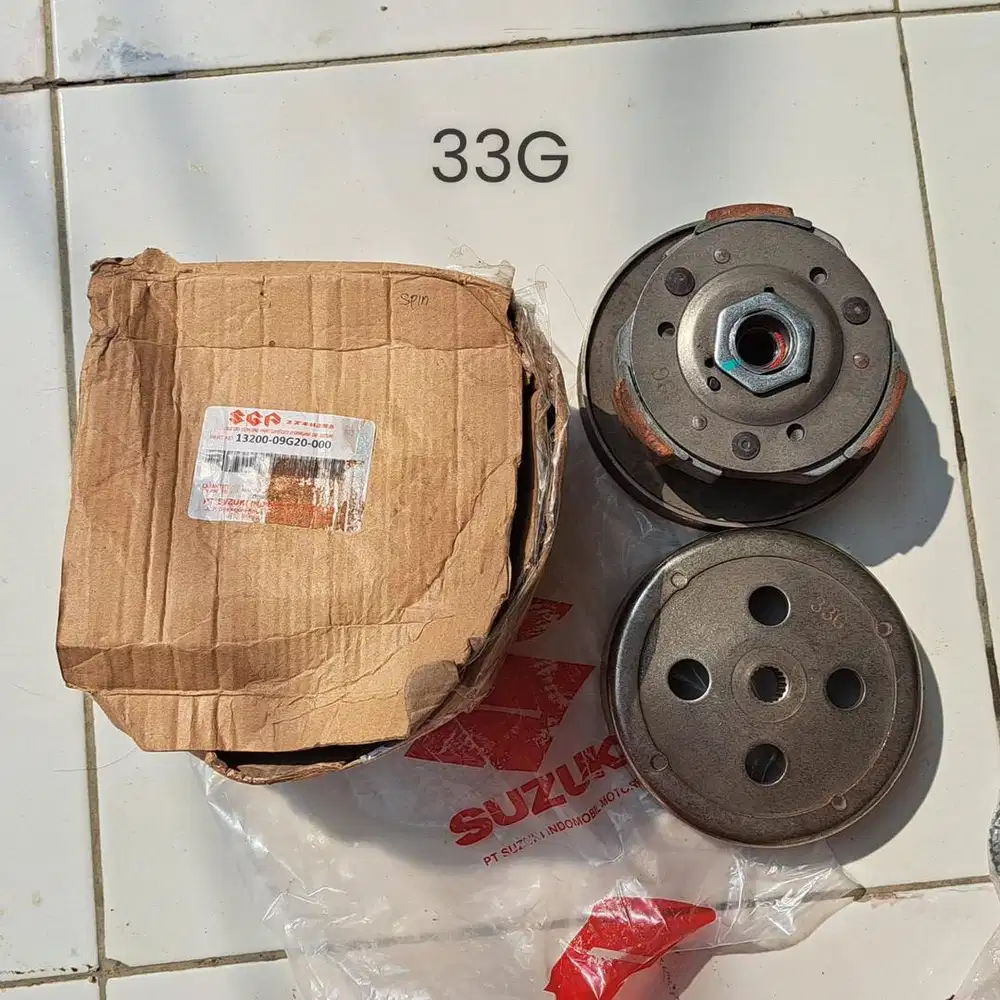 Kampas ganda, mangkok, roller, blok mesin dan lain lain