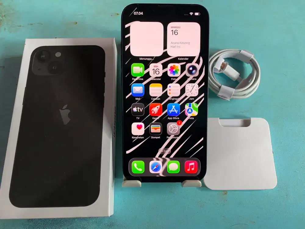 Iphone 13 128gb black inter all operator mulus normal semua no minus