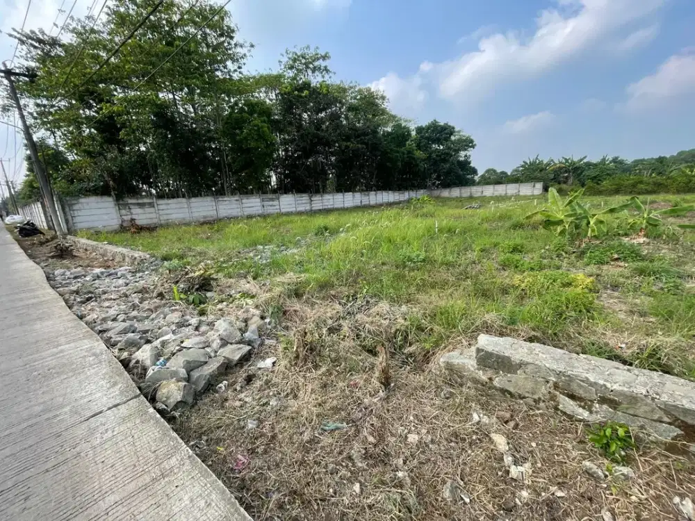Tanah Pinggir Jalan 1Jtan/m di Cisauk - SHM - Cocok Invest/Hunian - Dekat Stasiun Jatake & Tol Legok