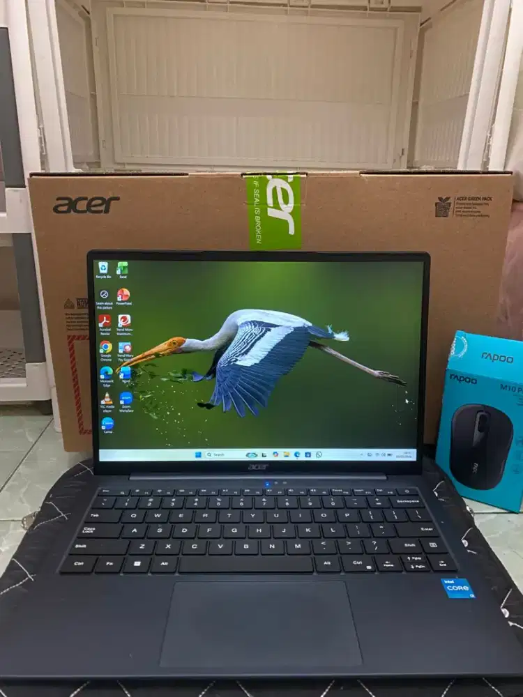 Laptop Acer Aspire lite 14 core i3 gen 12 ram 8 Ssd 512 gb lengkap ori