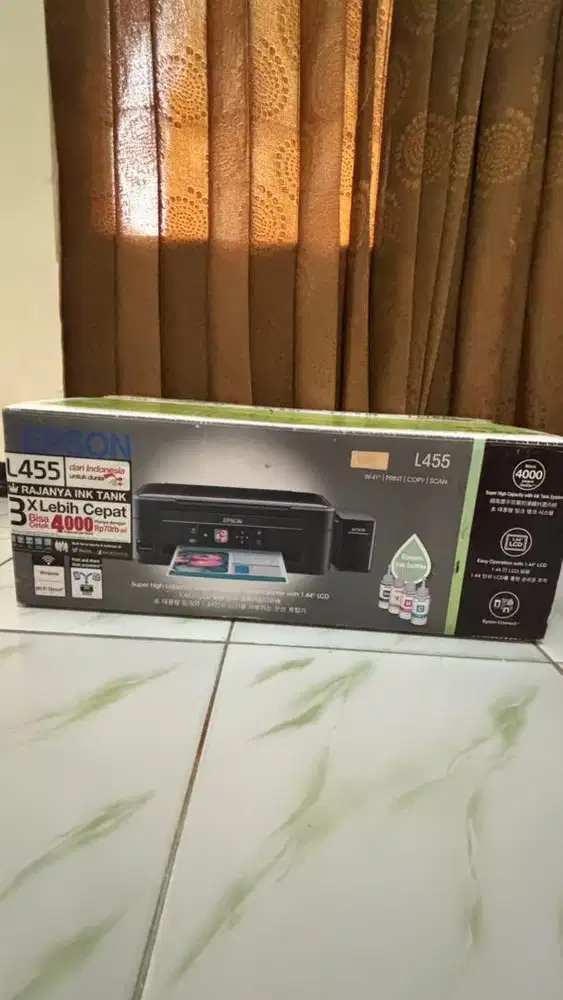 Printer Epson L455 Original WiFi – Print, Scan & Copy | Siap Pakai