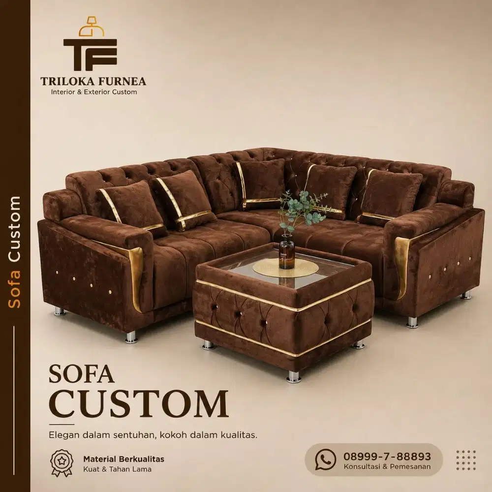 Sofa Custom Minimalis Full Set Harga Langsung Produsen