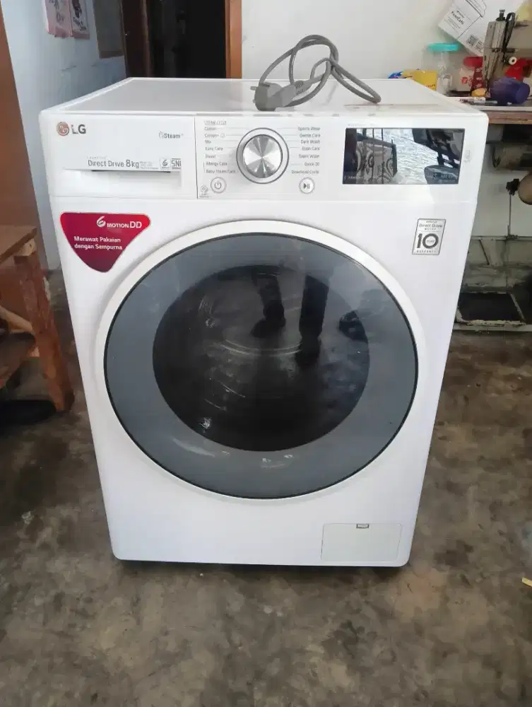 Mesin cuci front loading LG inverter 8kg jumbo