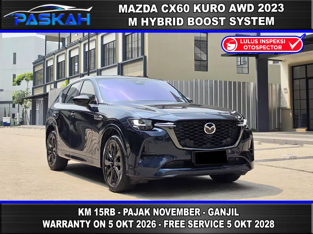 AWD Km 15K BUNGA 4% CX60 KURO AWD 2023 MHEV CX60 3.3 KURO AWD 2023