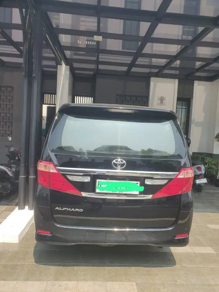 Alphard x 2.4 at nik 2013