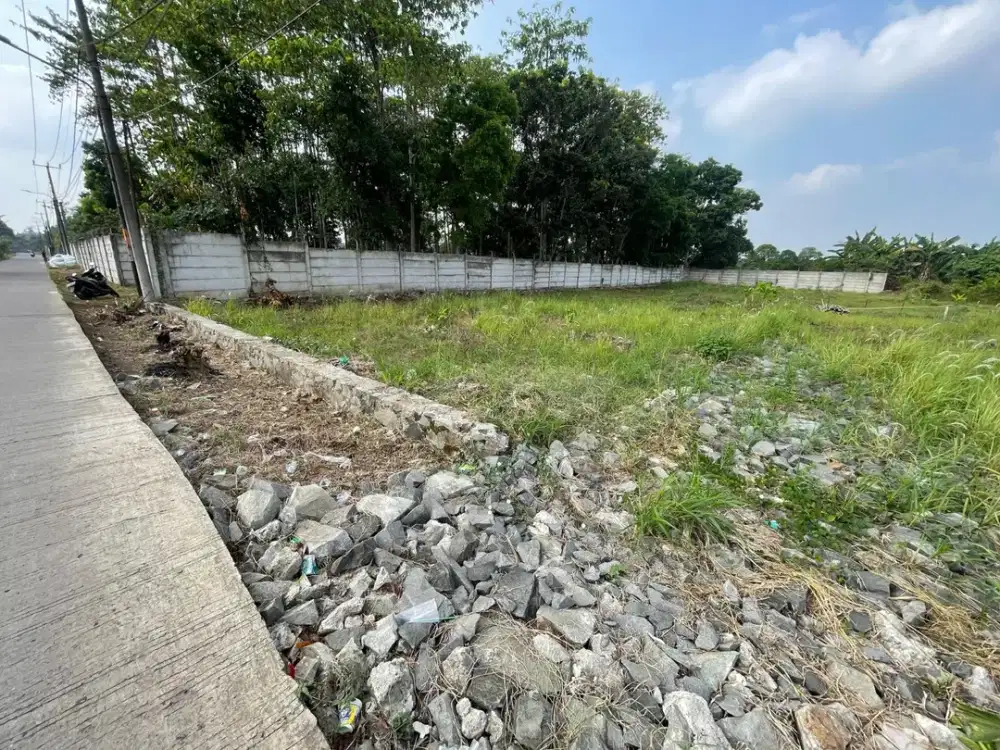 Tanah Kavling Pinggir Jalan 1Jtan/m di Cisauk - SHM - Cocok Invest/Hunian - Dekat Stasiun Jatake & Tol Legok