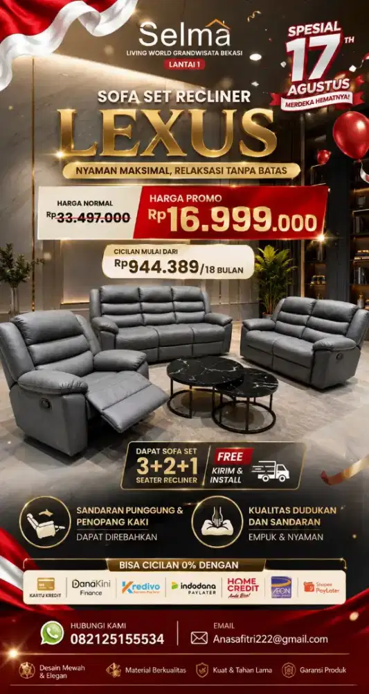 SOFA SET RECLINER