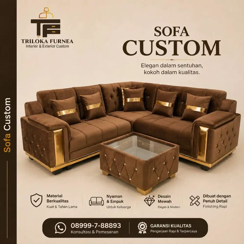 Sofa Minimalis Full Set Bisa Custom | Triloka Furnea