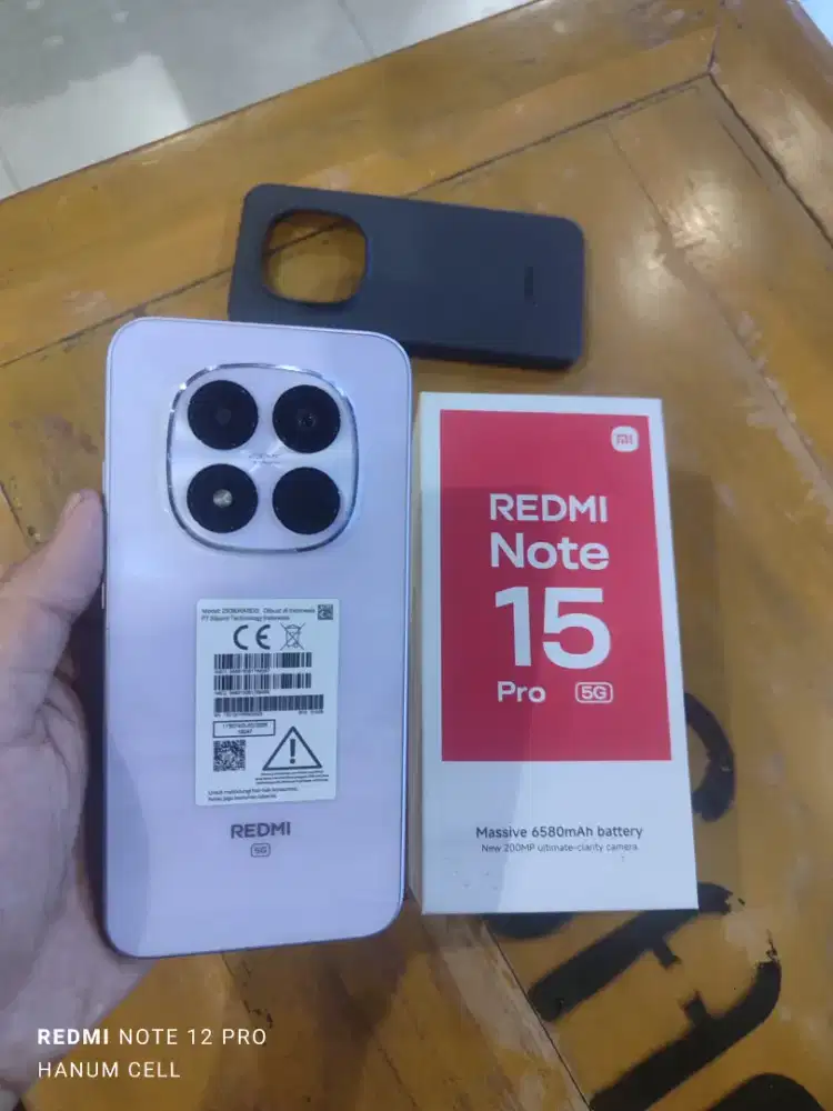 Redmi Note 15 Pro 5G 12/512 fullset ORI gres like new