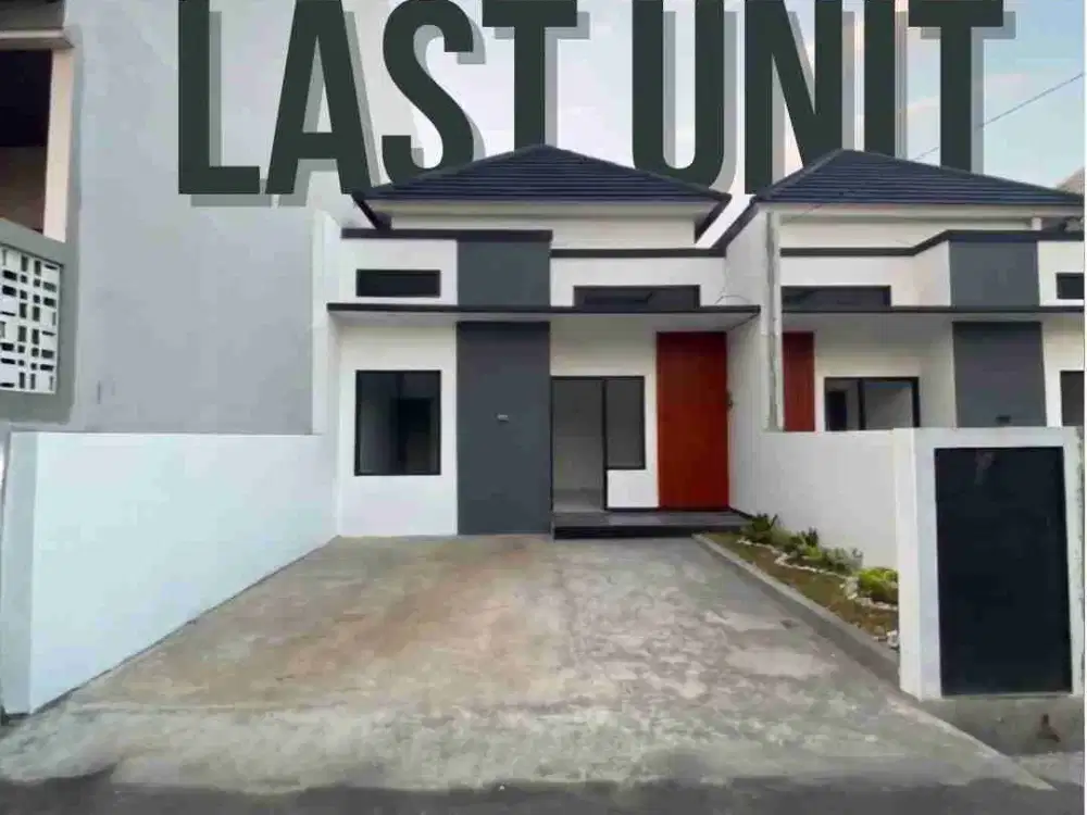1 Unit Terakhir Rumah 1 Lantai LT 100m² 3 kt & 2 km Murah & Strategis