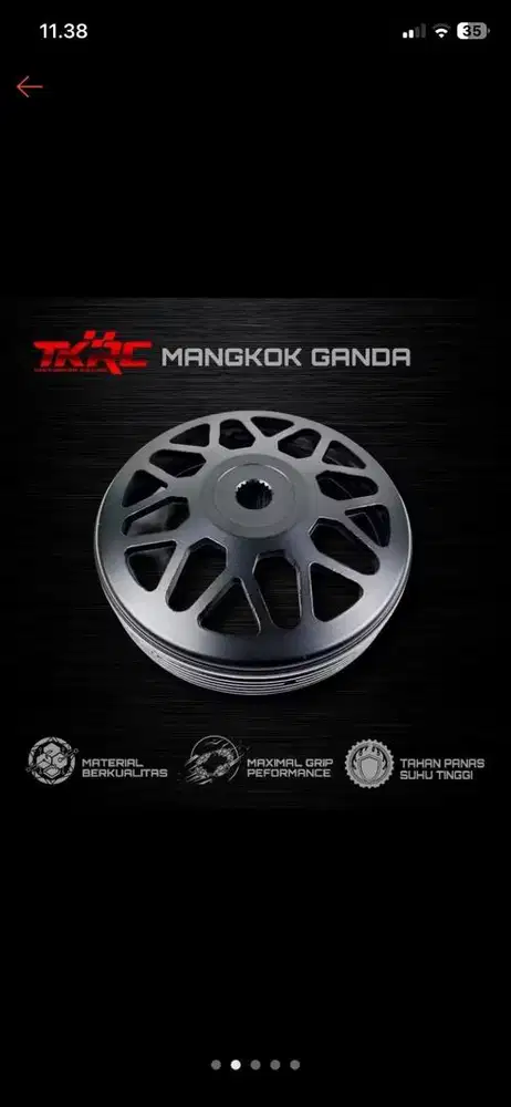 Mangkok Kampas Ganda TKRC Vario Pcx Adv