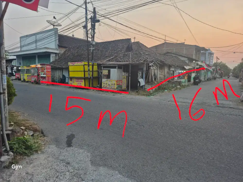 Disewakan tanah kosong pojok, nol jalan
