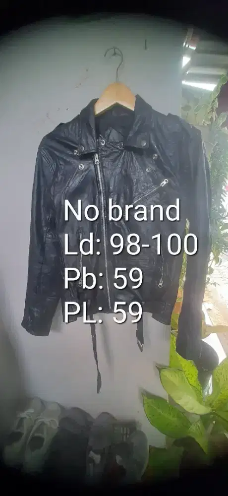 Jaket ramones kulit asli