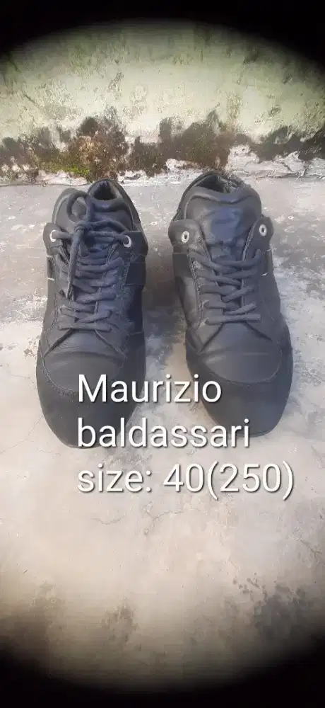 Sepatu kulit italy maurizio baldassari