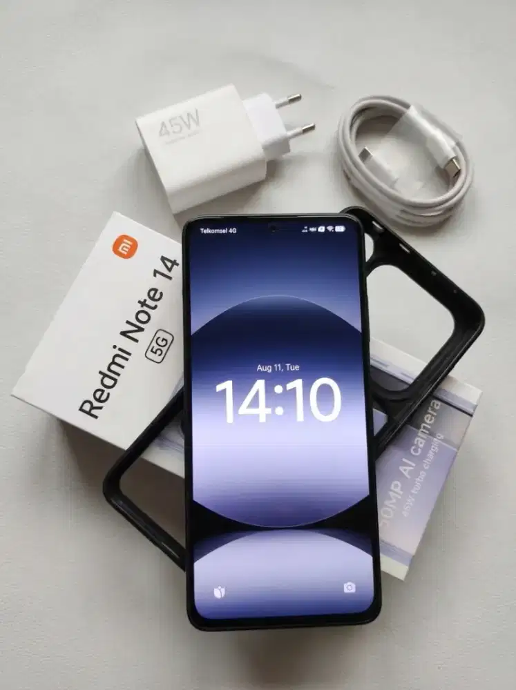 Redmi Note 14 5G 8/256GB Bekas Cewek, Fullset Mulus + Garansi Resmi!