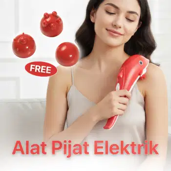 Alat Pijat Elektrik Dolphin Massager Shoulder Vibration USB
