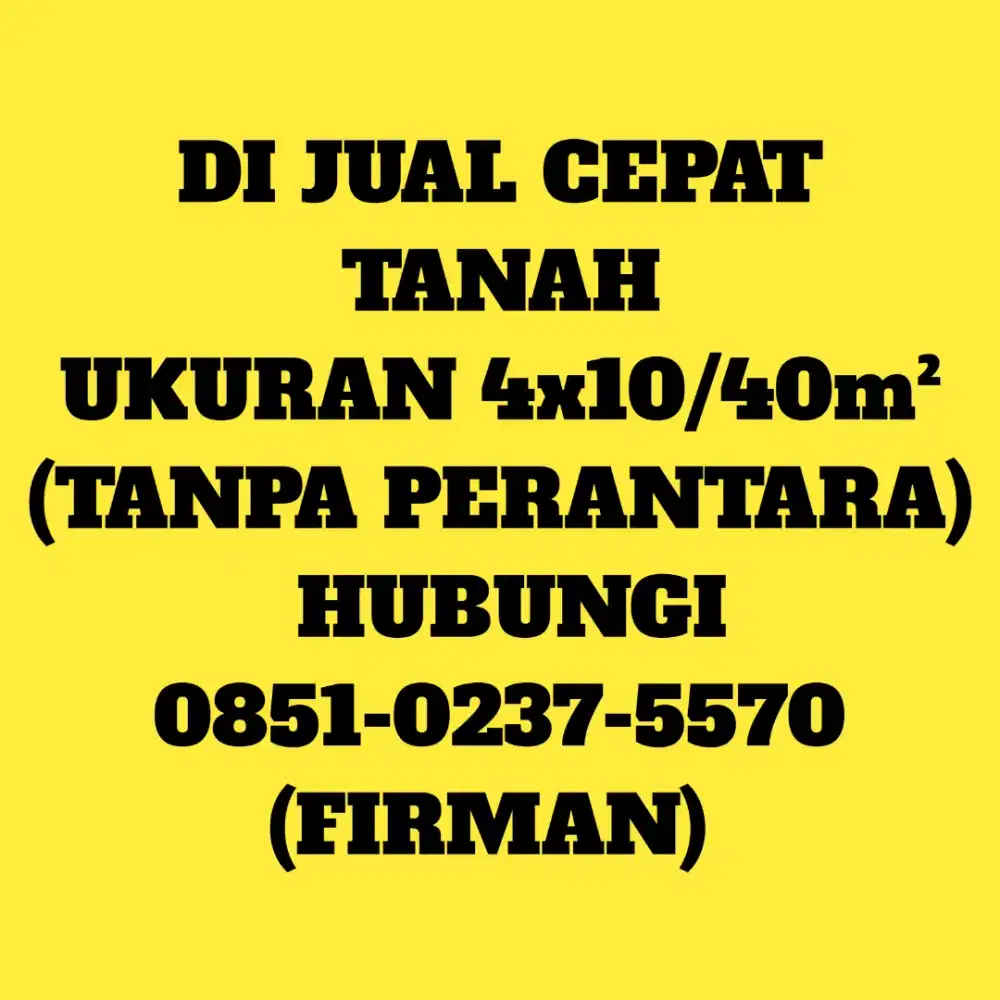 Tanah Kavling SUDAH URUKAN