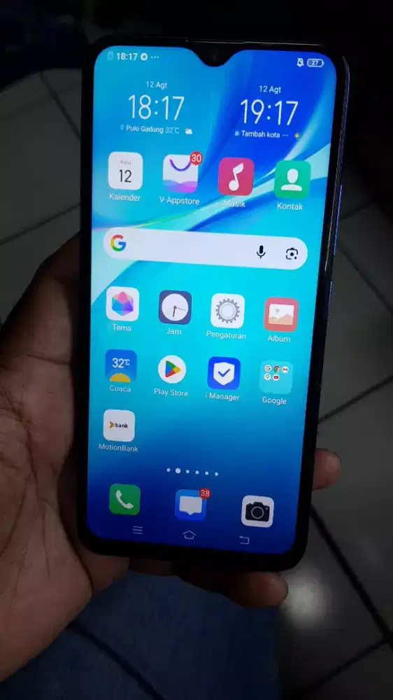 Vivo Y19 8/256 batangan minus