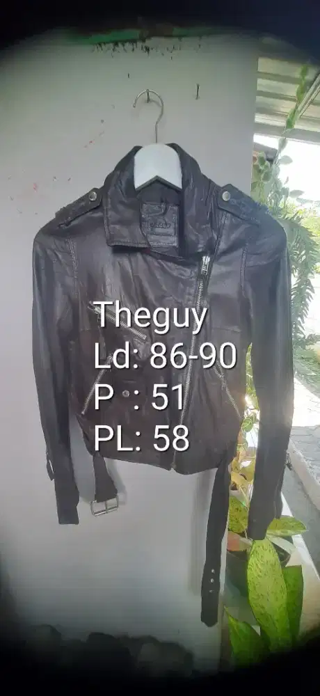 Jaket kulit asli ramones