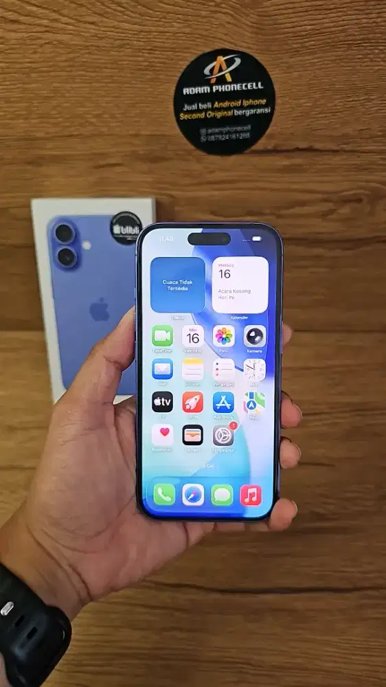 Iphone 16 128gb resmi ibox lengkap
